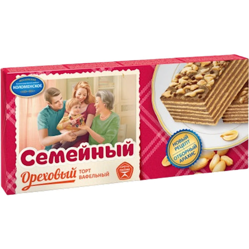 CAKE WAFFLE SEMEYNIY W/NUTS 20/230GR KOLOMENSKOE 533