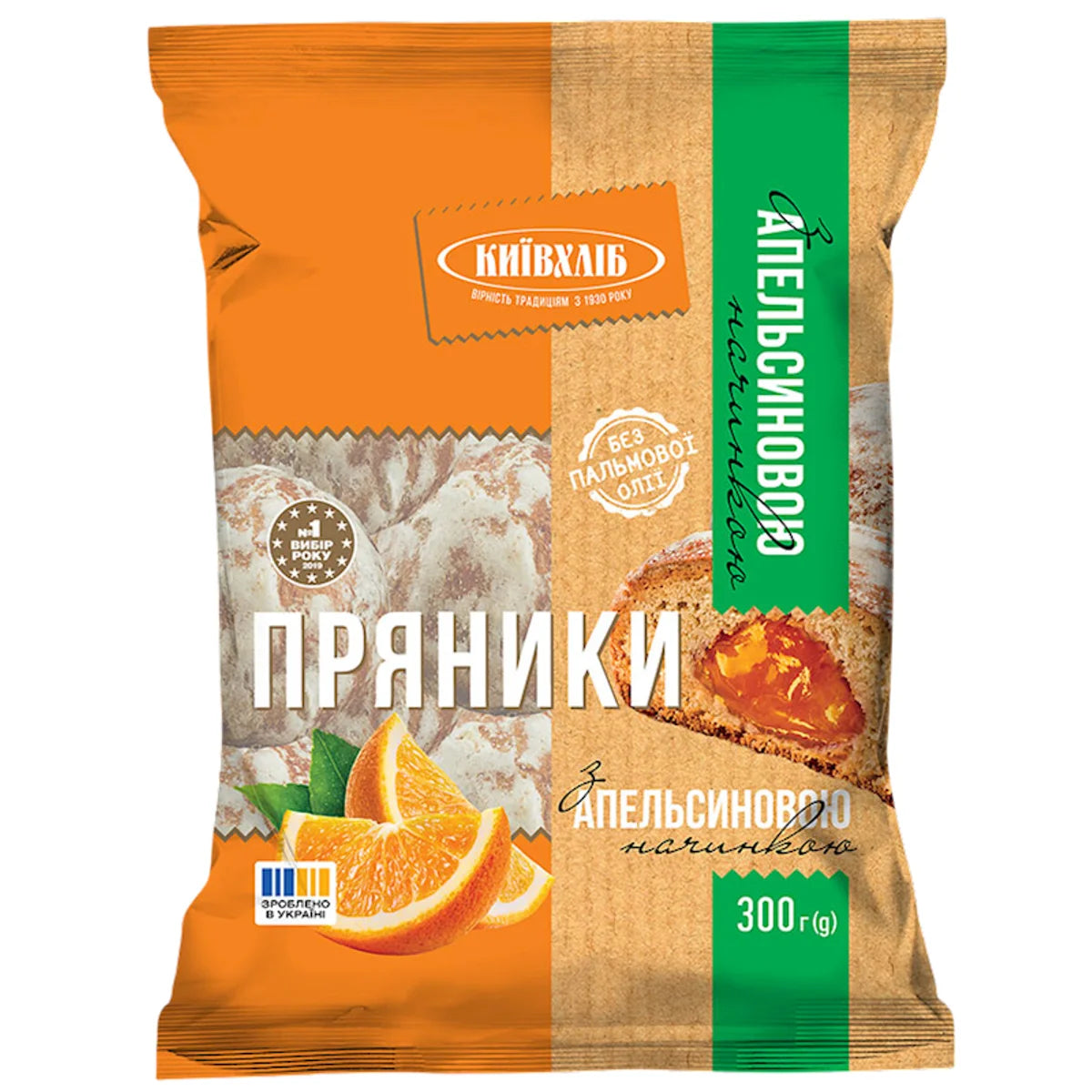 GINGERBREAD W/ORANGE FILLING 10/300GR FRUIT GARDEN KYIV HLIB N6878