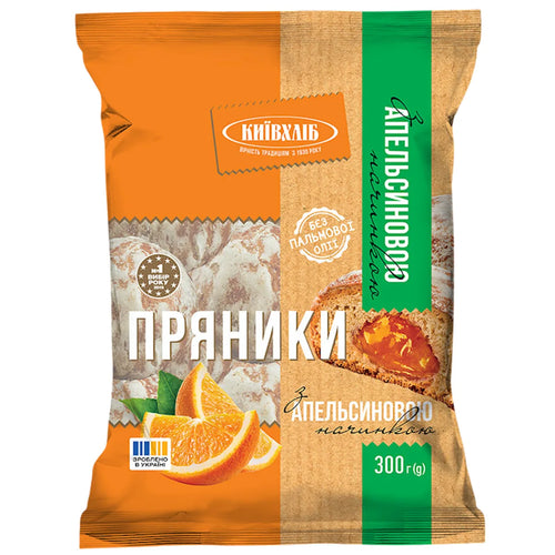 GINGERBREAD W/ORANGE FILLING 10/300GR FRUIT GARDEN KYIV HLIB N6878