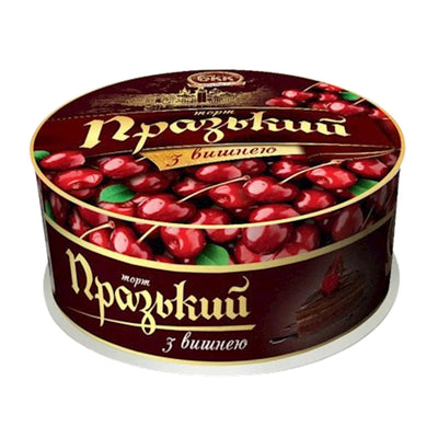 CAKE PRAGUE W/CHERRY JAM SMALL 6/450GR BKK UKRAINE N4574