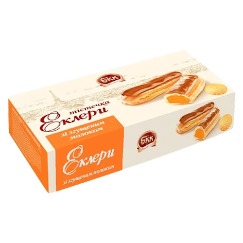 ECLAIRS W/CONDENSED MILK 8/360GR BKK UKRAINE N4567