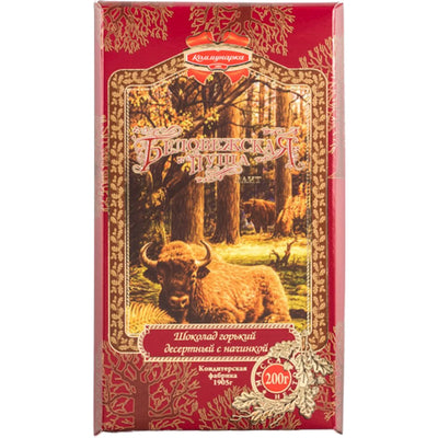 CHOCOLATE BAR BITTER BELOVEZHSKAYA PUSCHA ELIT 17/200GR KOMMUNARKA N149
