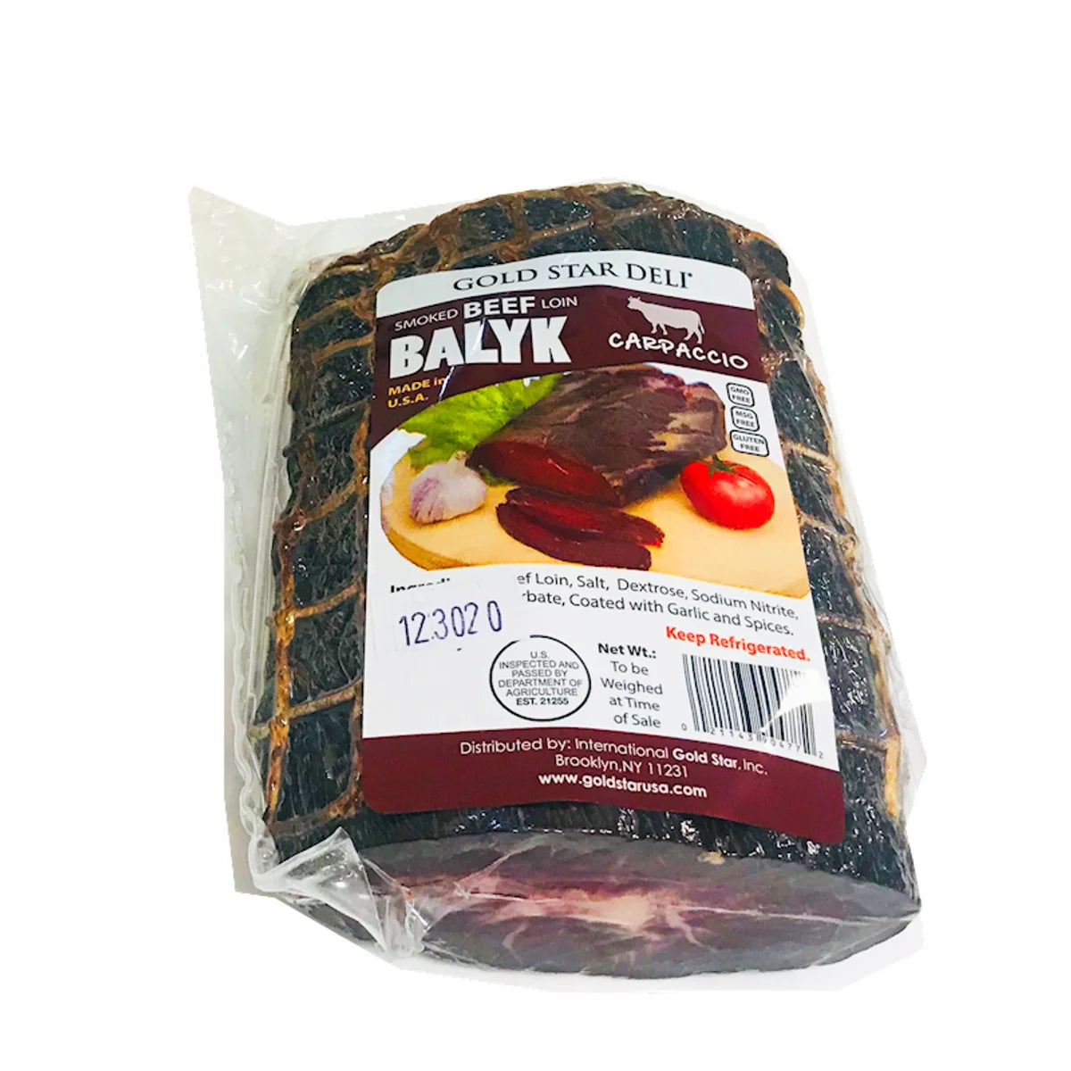 BALYK BEEF CARPACCIO 1/0.6LB GS DELI NGS140/90476